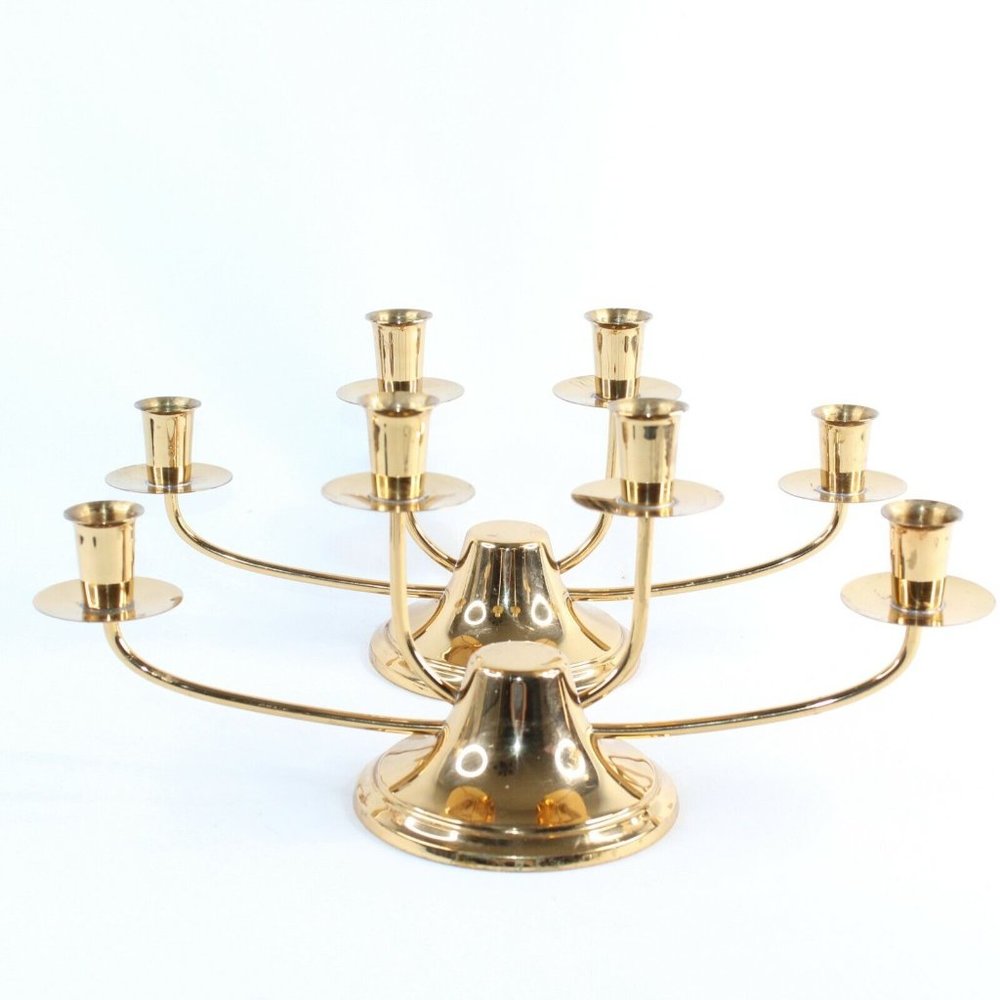 Vintage Mid Century Saxton Inc California  Candlestick Candelabra Holder 2 PC Lo - Picture 2 of 7